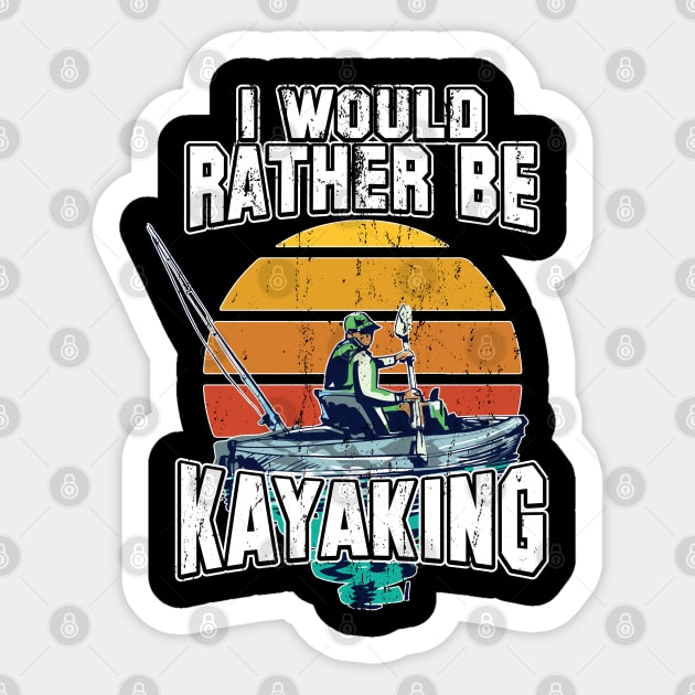 Kayaking Tshirt For Men Kayak Good Paddling Sticker by PomegranatePower